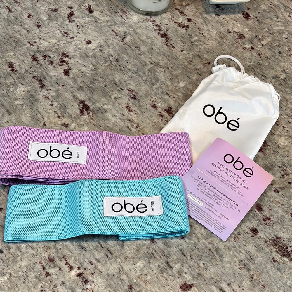 Obé Fitness Resistance Bands Set, NWT